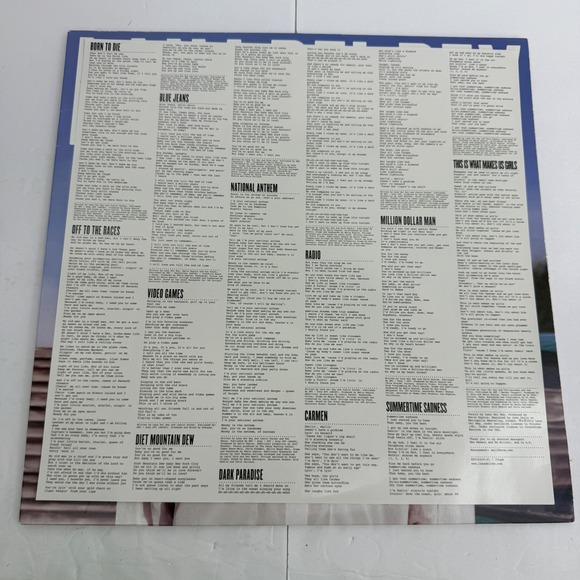 Lana Del Rey Born to Die Vinyl Record LP Album Interscope Polydor 2012 - Picture 4 of 7